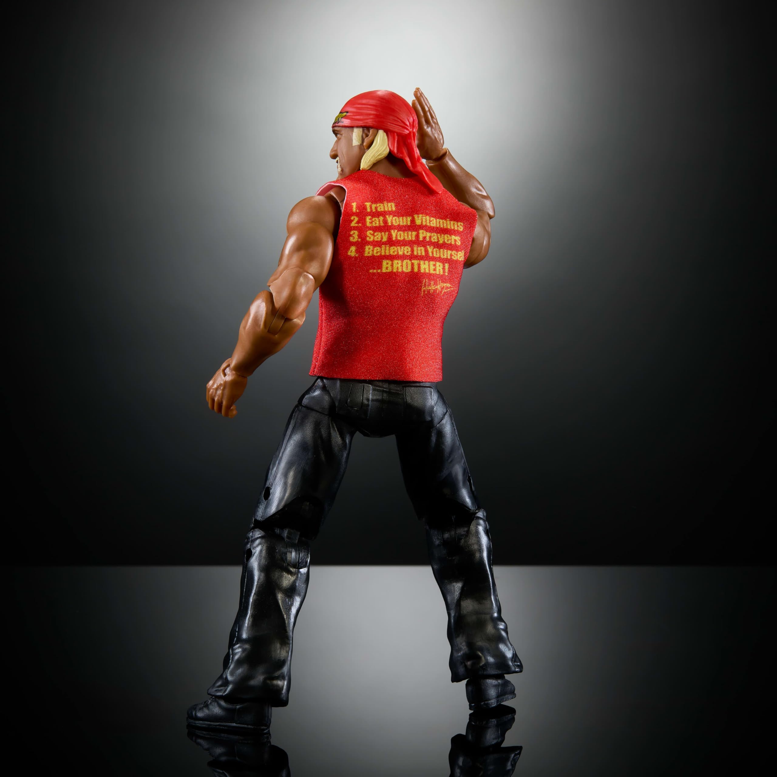 Foto 7 pulgar | Figura De Acción Mattel Wwe Elite Collection Hulk Hogan Wrestlemania - Venta Internacional.