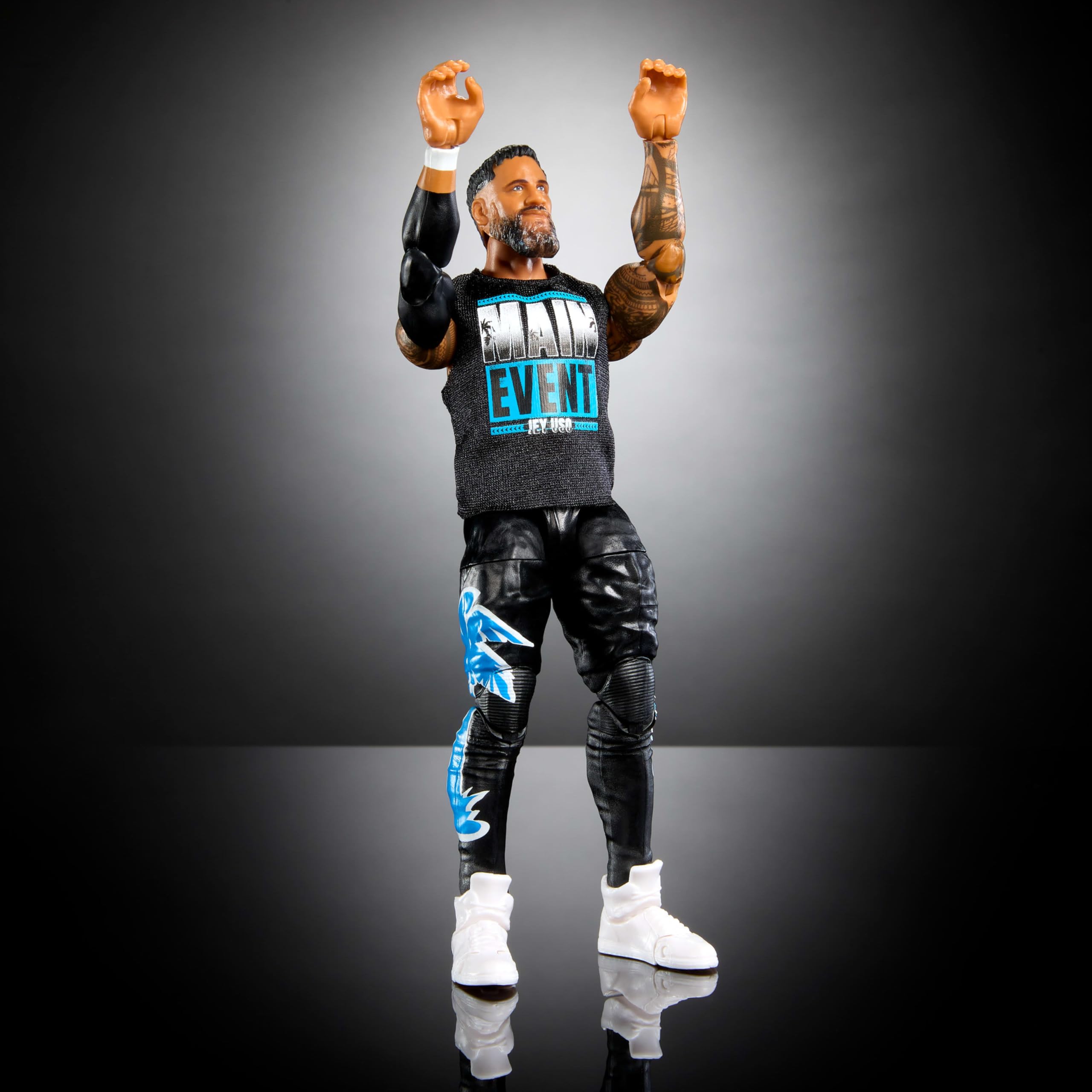 Foto 5 pulgar | Figura De Acción Mattel Wwe Top Picks Elite Jey Uso De 6 Pulgadas - Venta Internacional.