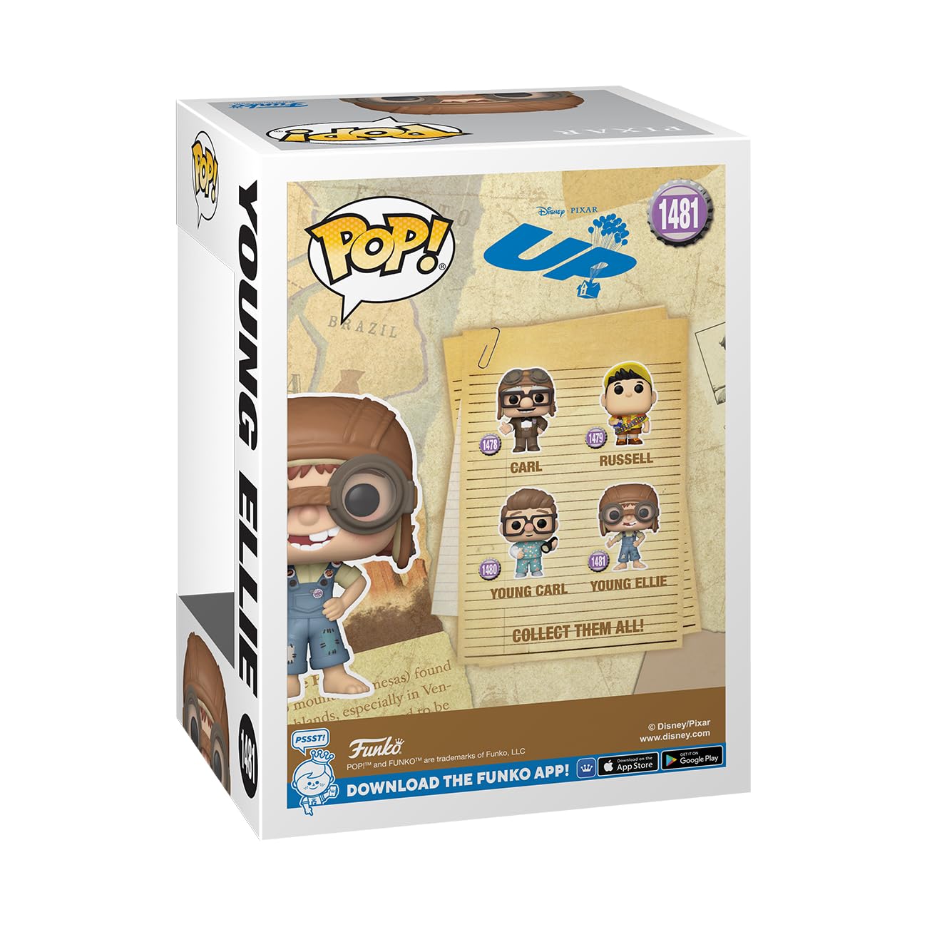 Foto 4 pulgar | ¡funko Pop! Figura De Vinilo De Disney Pixar Up Young Ellie, 10 Cm - Venta Internacional.