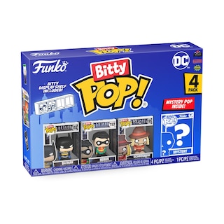 Foto 1 | Bitty Pop Funko Dc Batman, Paquete De 4 Unidades Con Batman, Robin Y Espantapájaros - Venta Internacional.