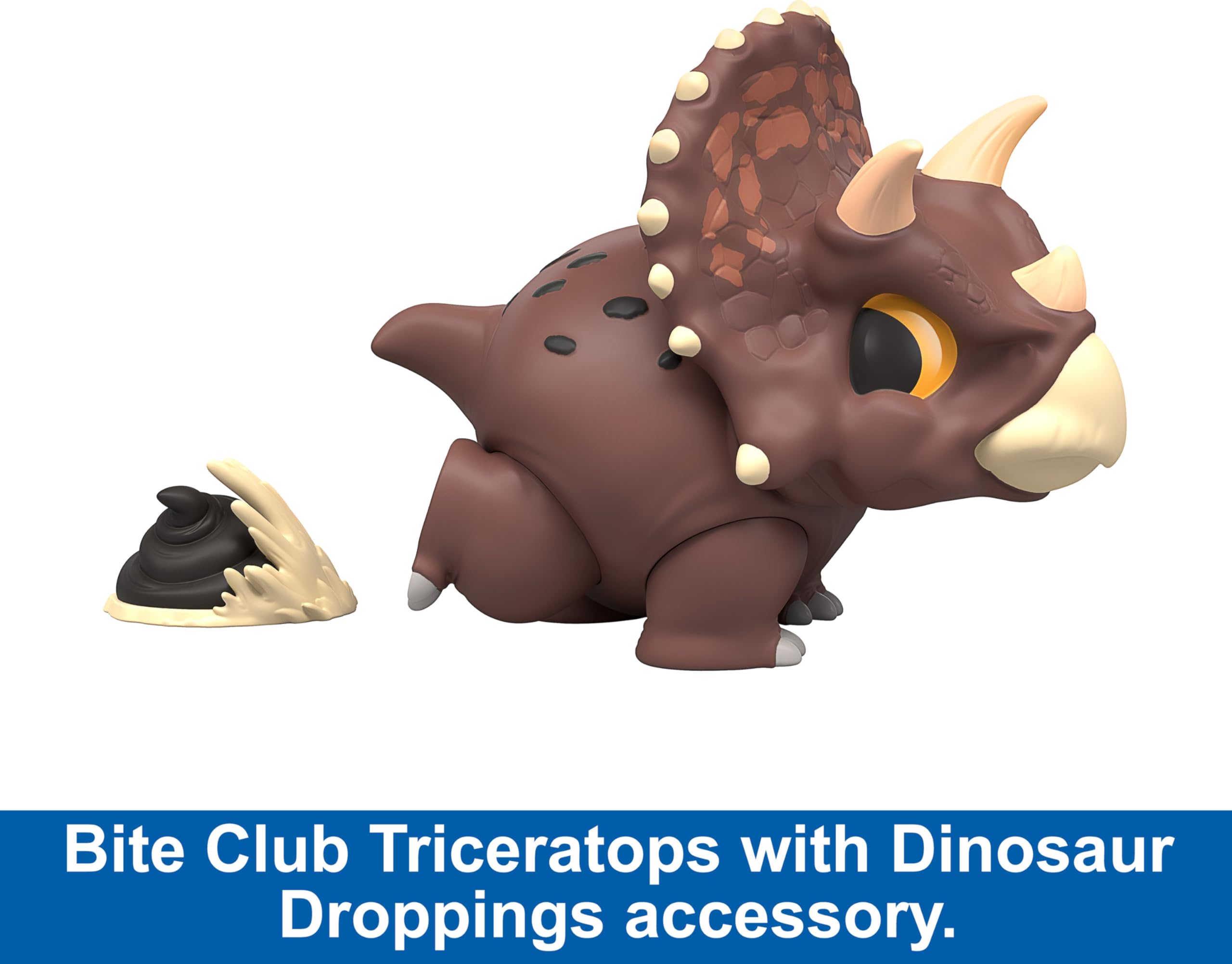 Foto 3 pulgar | Figura De Acción Mattel Jurassic World Bite Club Triceratops - Venta Internacional.