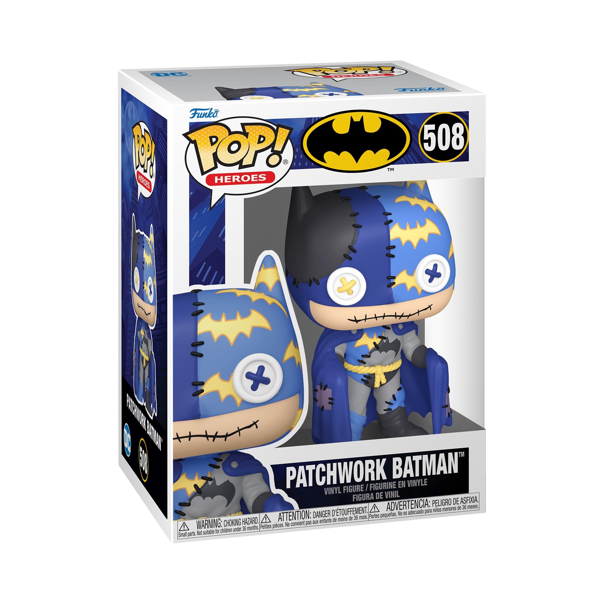 Figura De Acción Funko Pop! Animación Patchwork Batman 10 Cm - Venta Internacional.