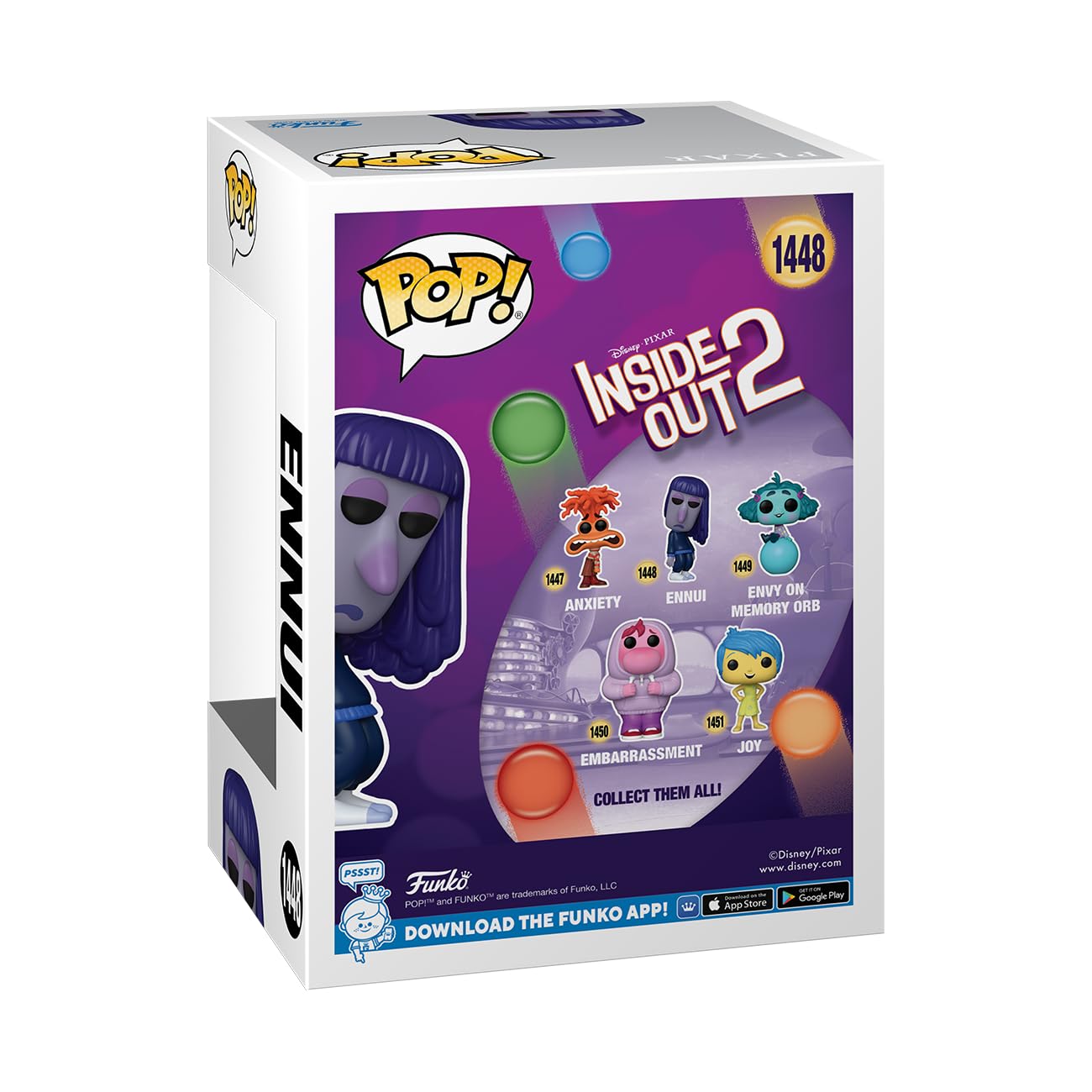 Foto 4 pulgar | Figura Funko Pop! Disney Inside Out 2 Ennui 10,3 Cm - Venta Internacional.