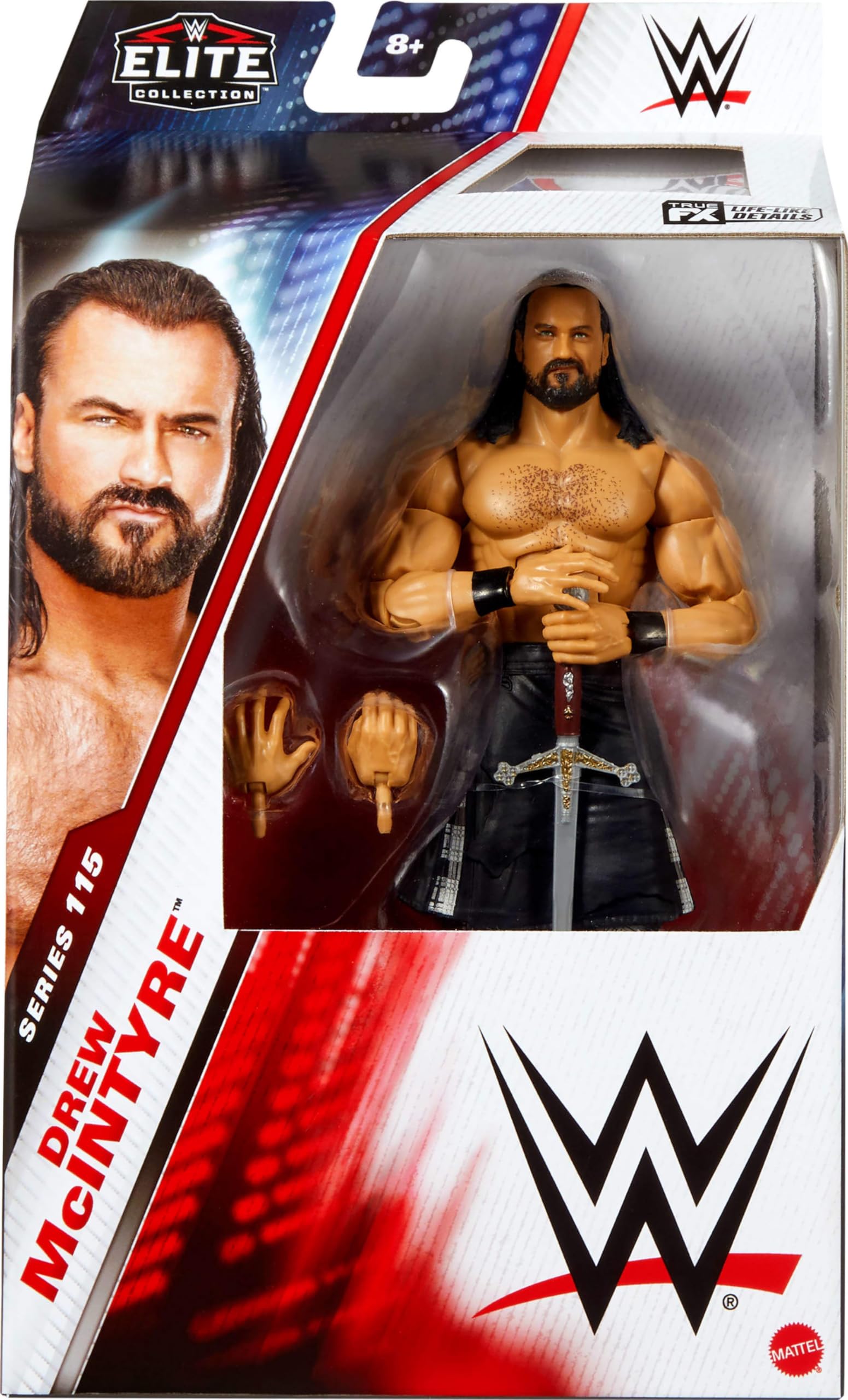 Foto 3 pulgar | Figura De Acción Mattel Wwe Elite Series #115 Drew Mcintyre De 6 Pulgadas - Venta Internacional.