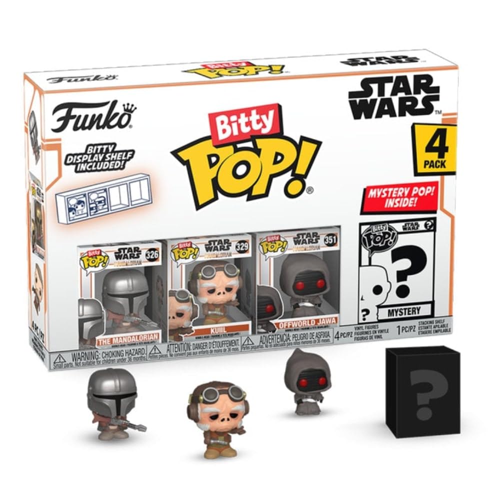 Foto 2 pulgar | Paquete De 4 Minijuguetes Coleccionables Funko Bitty Pop! ¡el Mandaloriano - Venta Internacional.
