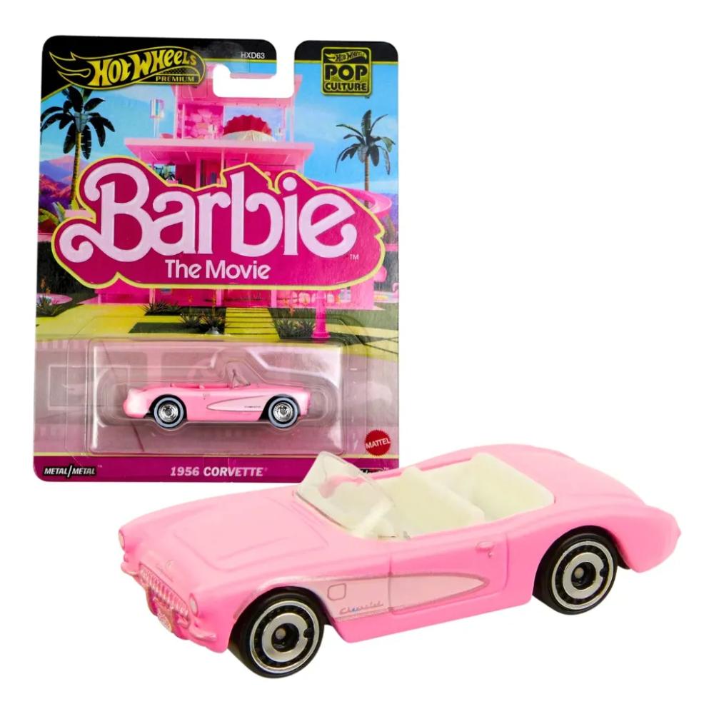 Foto 2 pulgar | Hot Wheels / 1956 Corvette Barbie / The Movie Hot Wheels Premium Pop Culture