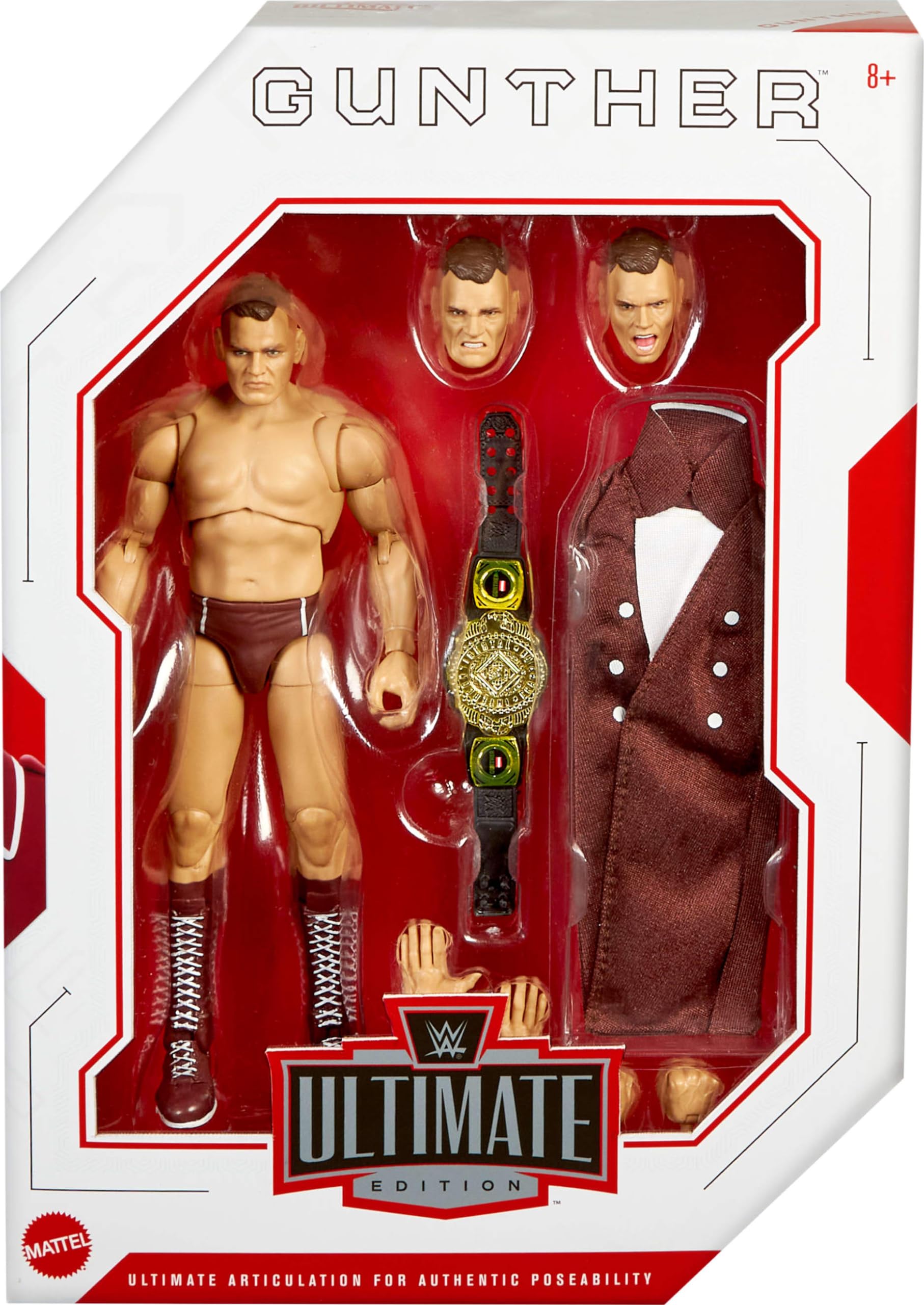 Foto 3 pulgar | Figura De Acción Mattel Wwe Ultimate Edition Gunther De 6 Pulgadas - Venta Internacional.