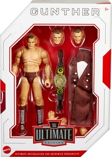 Foto 2 | Figura De Acción Mattel Wwe Ultimate Edition Gunther De 6 Pulgadas - Venta Internacional.