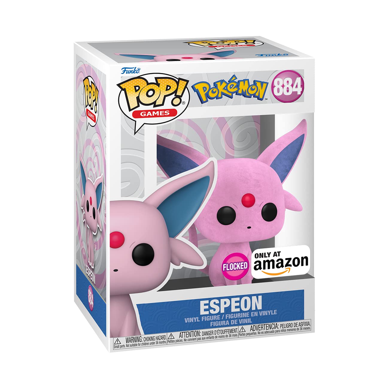 Foto 3 pulgar | ¡funko Pop! Juegos Pokémon Espeon Flocked Exclusive De Amazon - Venta Internacional.