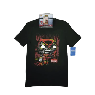 Foto 1 | Funko Pop Keychain & Tee Marvel Zombies - Deadpool Playera Mediana Con Llavero