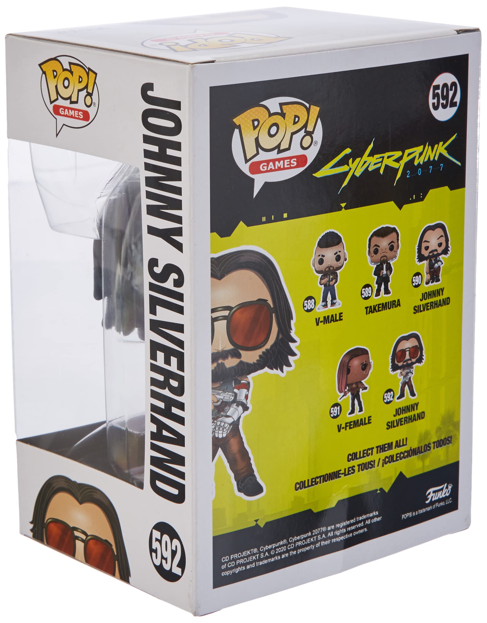 Foto 6 pulgar | Figura De Acción Funko Pop! Juegos Cyberpunk 2077 Johnny Silverhand 2 - Venta Internacional.