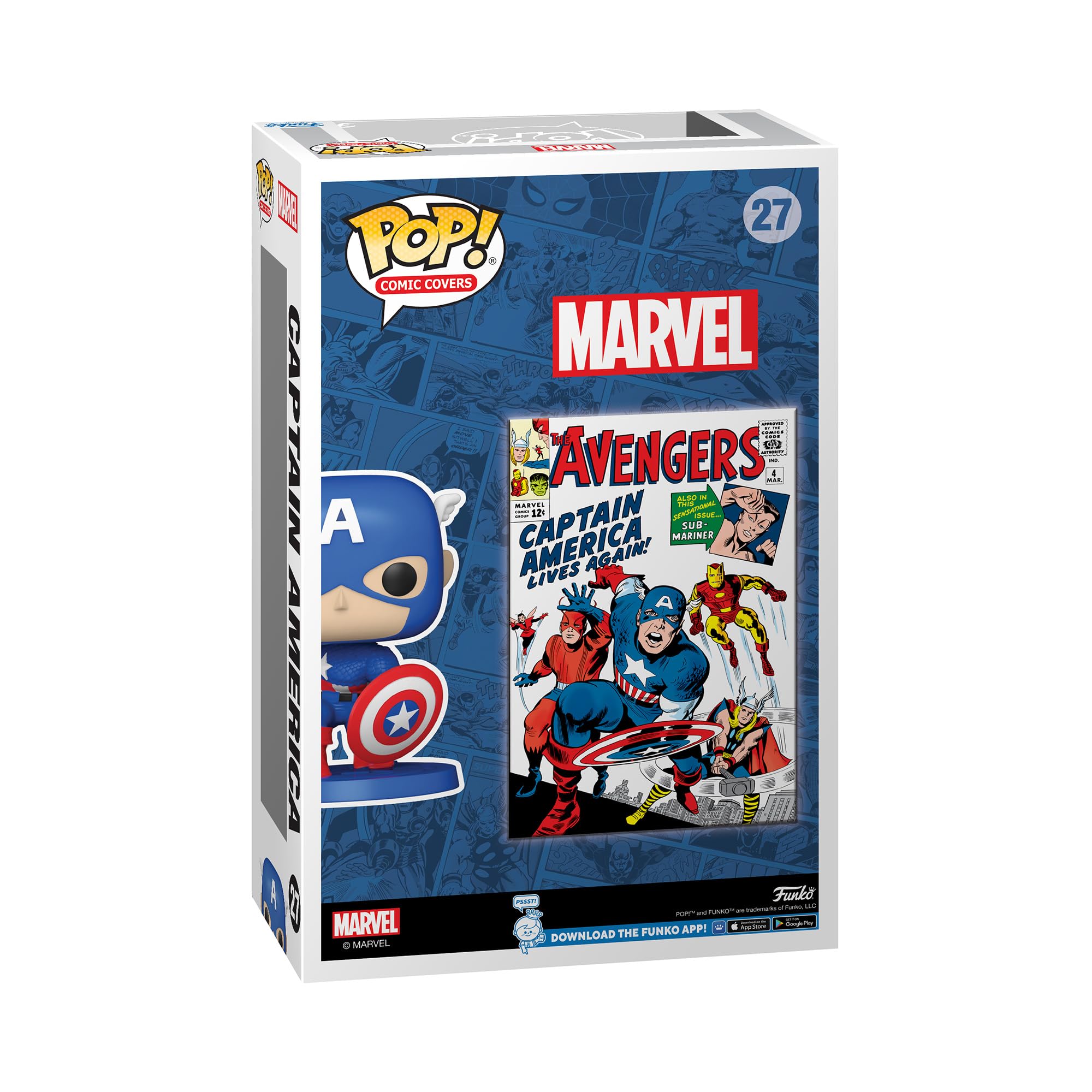 Foto 4 pulgar | ¡funko Pop! Portada De Cómic En Vinilo Marvel Avengers #4 (1963) - Venta Internacional.