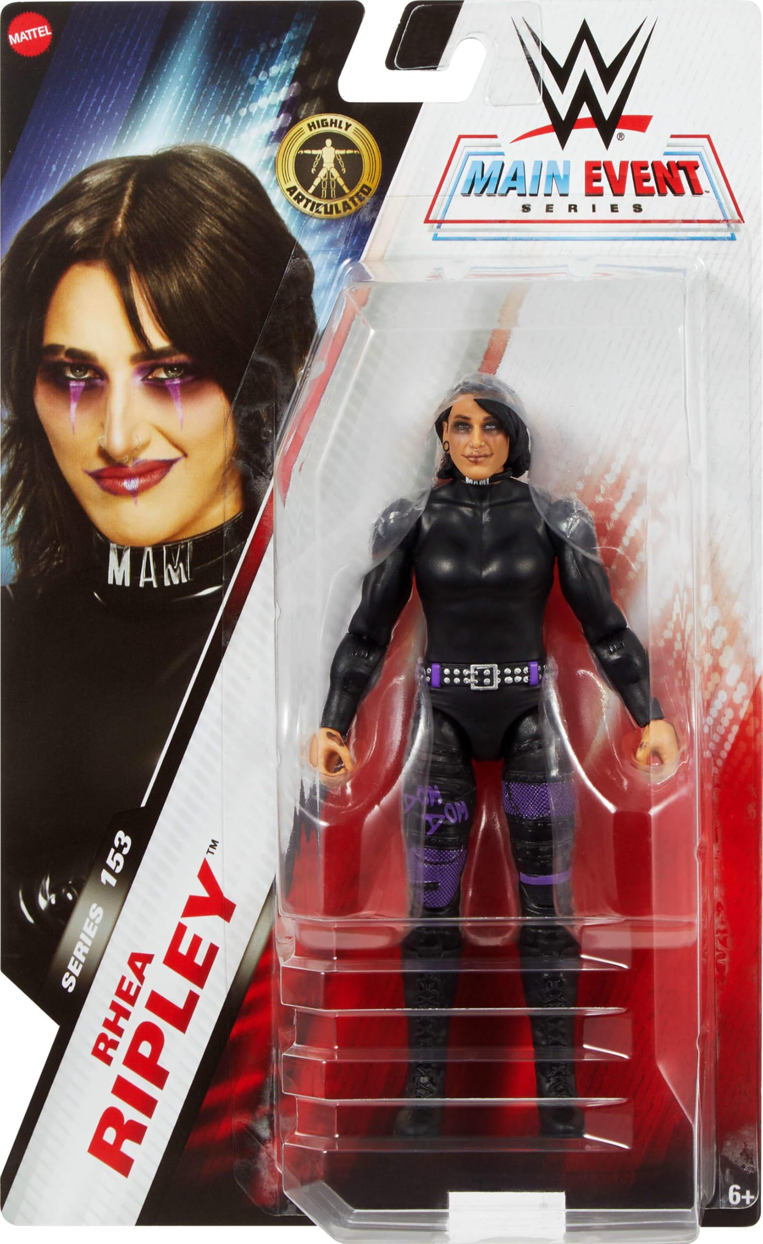 Foto 3 pulgar | Figura De Acción Mattel Wwe Rhea Ripley Main Event 15 Cm - Venta Internacional.