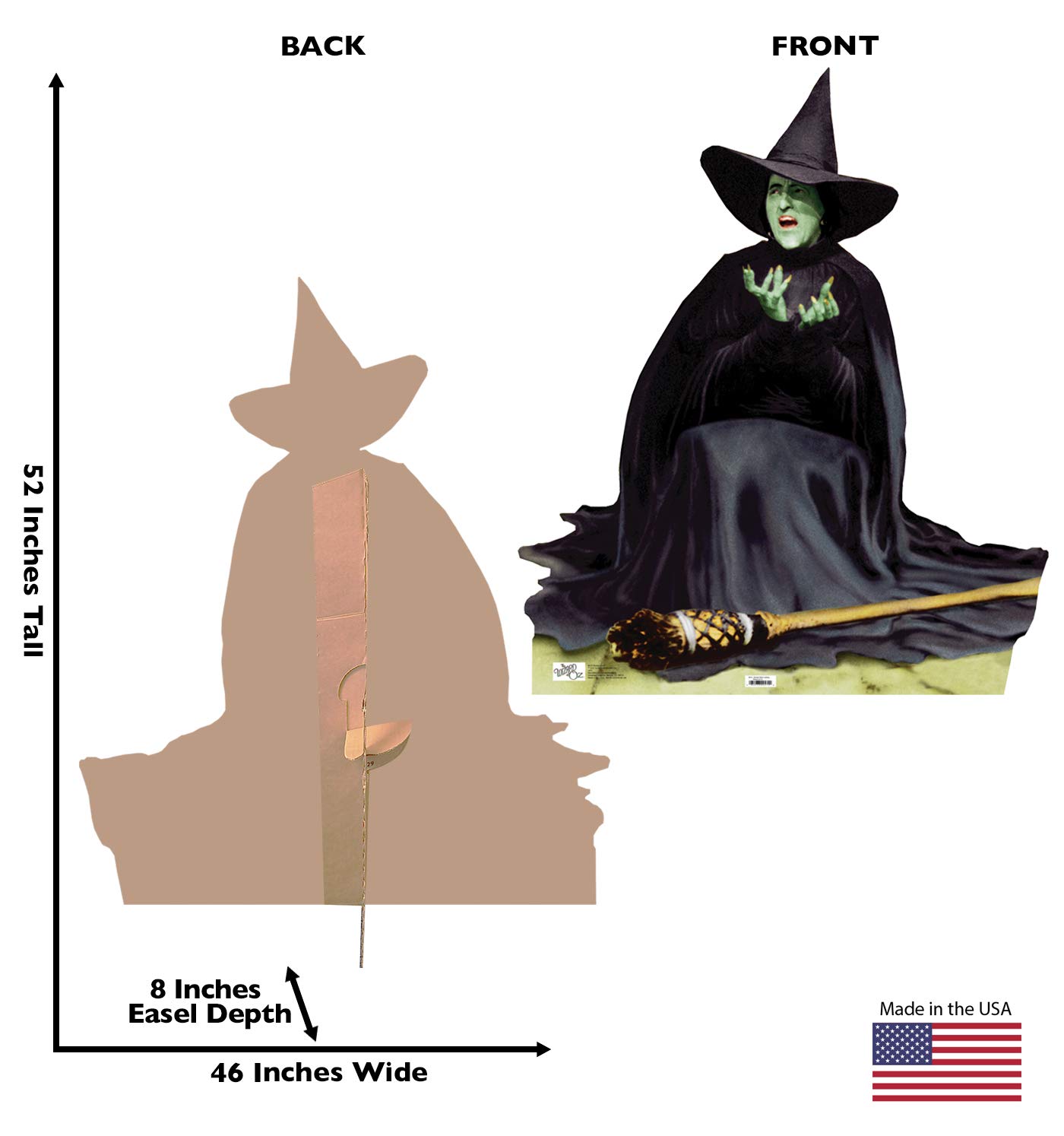Foto 2 | People Wicked Witch Con Recorte De Cartón - Venta Internacional.