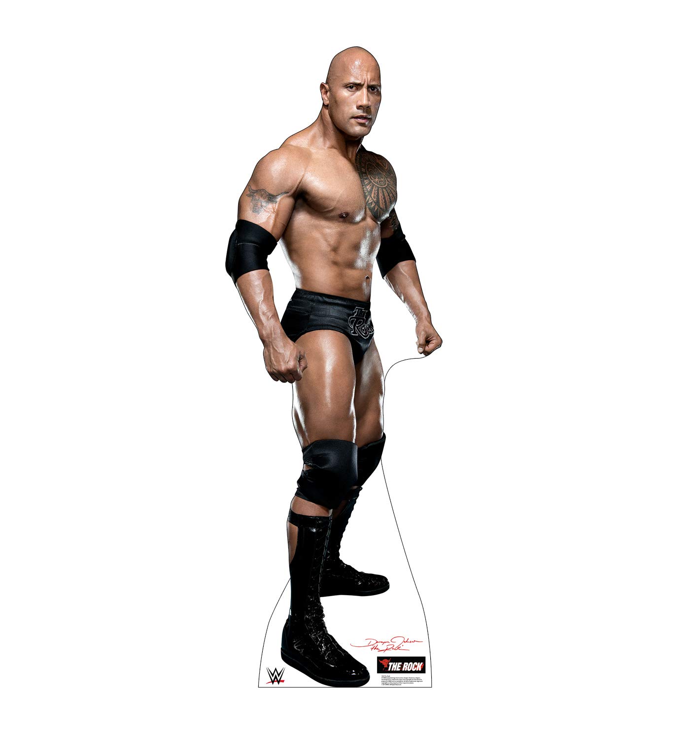 Foto 1 | Cartulina Recortada De Cartón Vertical People The Rock Wwe - Venta Internacional.