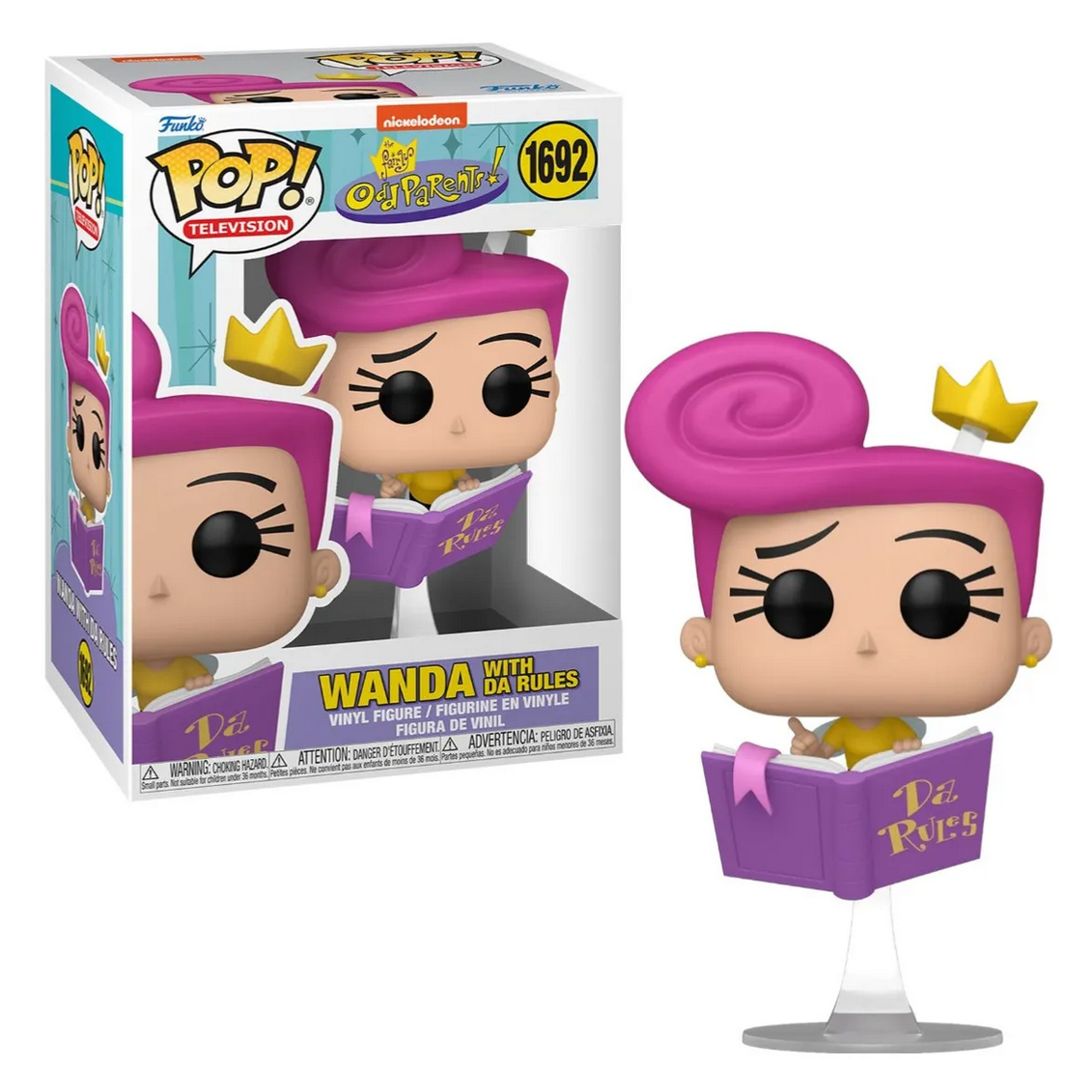 Foto 1 | Funko Pop! Los Padrinos Magicos - Wanda Con Las Reglas