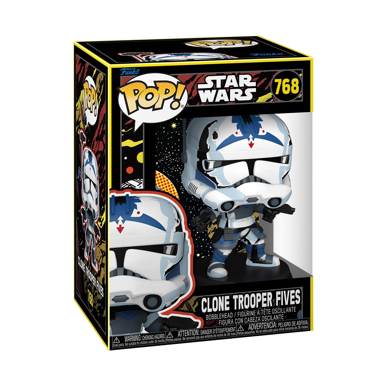 Foto 2 pulgar | Figura De Vinilo Coleccionable Funko Pop Star Wars Clone Wars Fives - Venta Internacional.