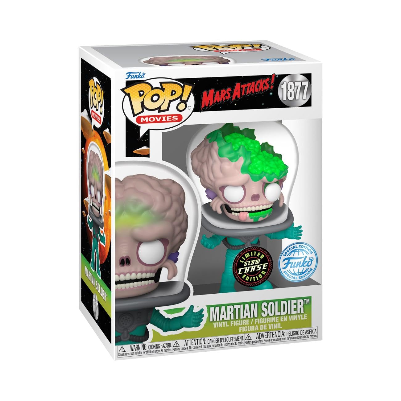 Foto 4 pulgar | ¡funko Pop! Películas Mars Attacks Soldier Con Glow Spc - Venta Internacional.