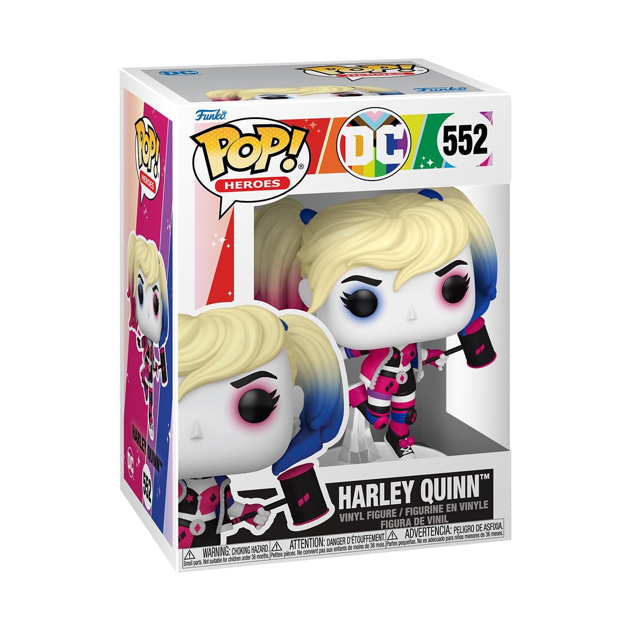Foto 2 pulgar | Figura De Vinilo Funko Pop Heroes Pride Harley Quinn Q Dc Comics - Venta Internacional.