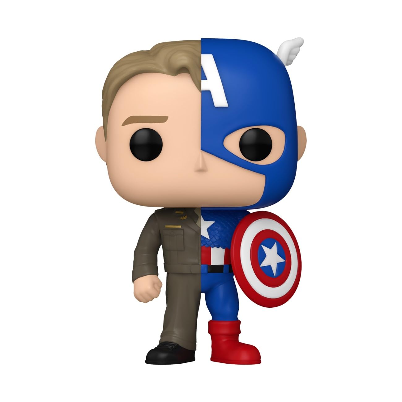 Foto 3 pulgar | Figura De Vinilo Coleccionable Funko Pop Marvel Split Captain America - Venta Internacional.