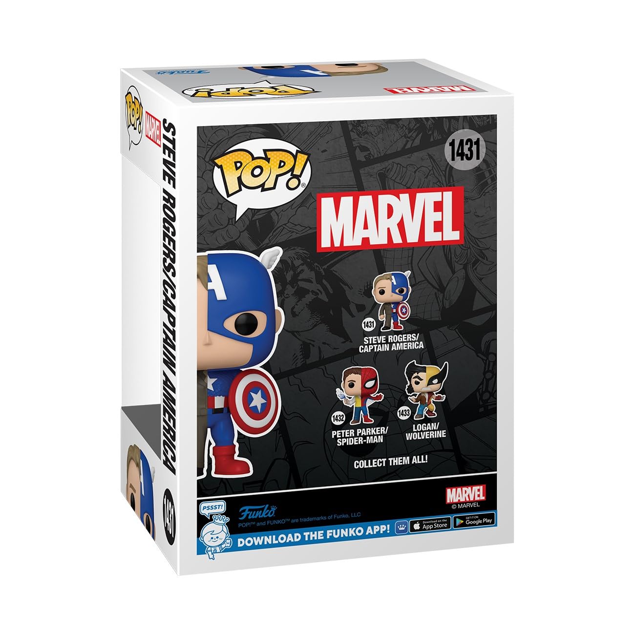 Foto 4 pulgar | Figura De Vinilo Coleccionable Funko Pop Marvel Split Captain America - Venta Internacional.