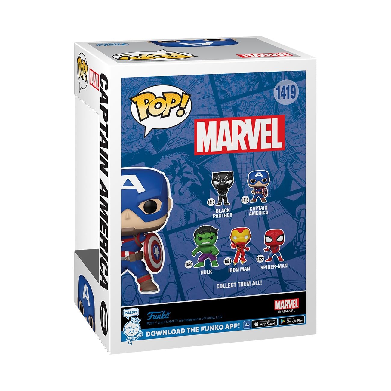 Foto 4 pulgar | Figura De Vinilo Coleccionable Funko Pop Marvel Captain America - Venta Internacional.