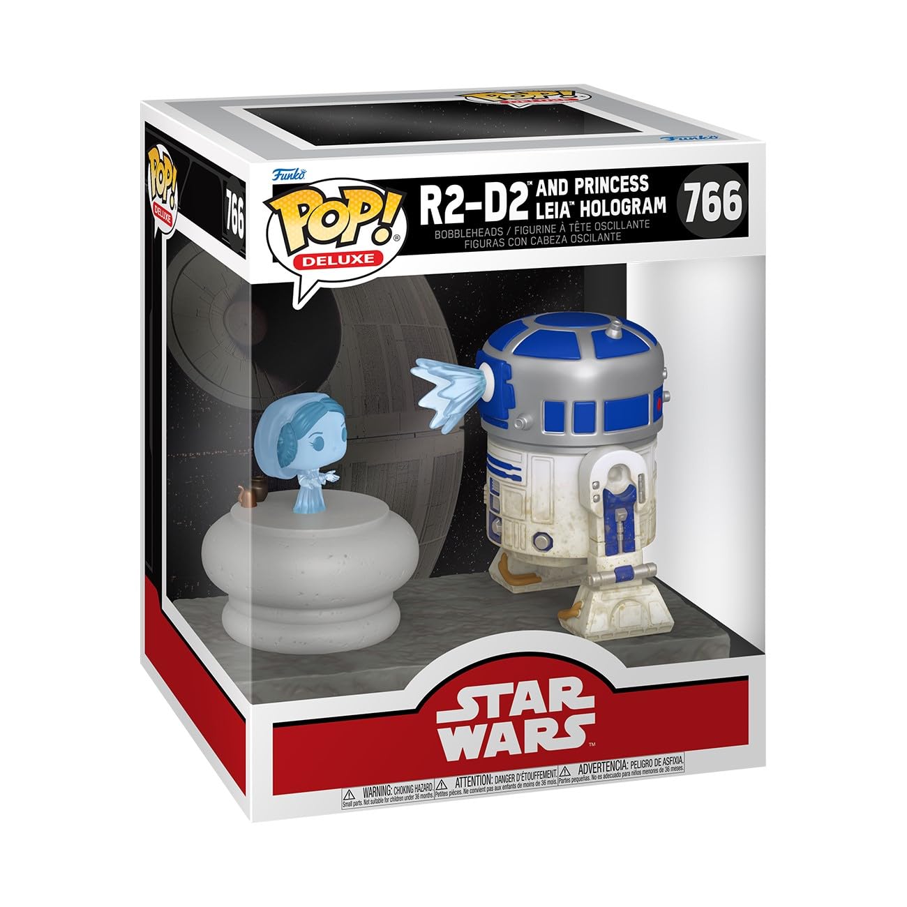 Foto 1 | Figura De Vinilo Coleccionable Funko Pop Deluxe R2-d2 Con Leia - Venta Internacional.