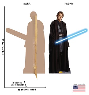 Foto 2 | Personajes De Cartón Recortados De Cartón Vertical Anakin Skywalker - Venta Internacional.