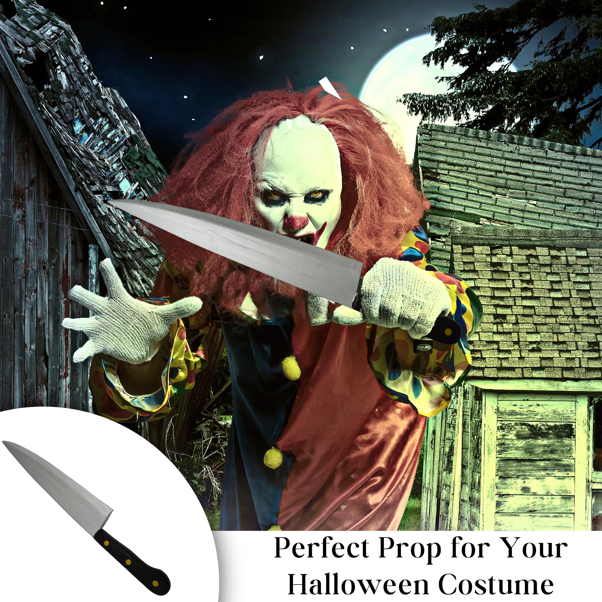 Foto 5 | Cuchillo De Cocina Falso, Novedoso, De Costume Prop 4e, De Espuma, 17,5 Cm - Venta Internacional.