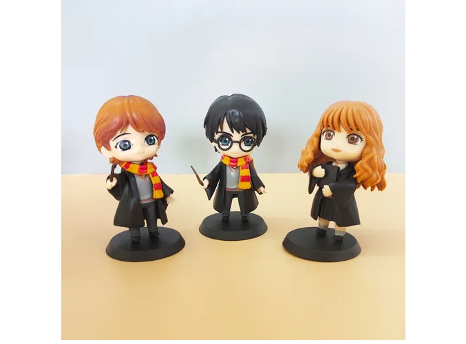 Foto 3 pulgar | 5pzs Xtellar Harry Potter Colección Juguetes Figuras Con Colgante