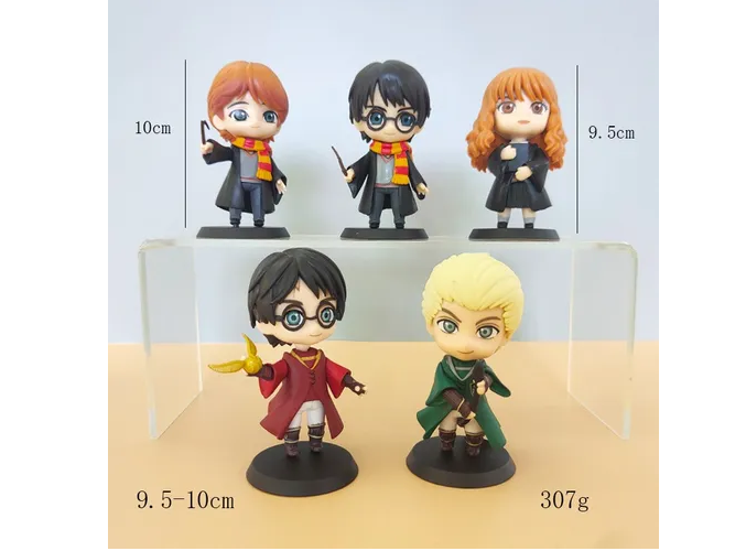 Foto 5 pulgar | 5pzs Xtellar Harry Potter Colección Juguetes Figuras Con Colgante