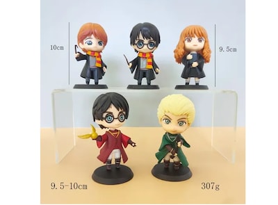Foto 4 | 5pzs Xtellar Harry Potter Colección Juguetes Figuras Con Colgante