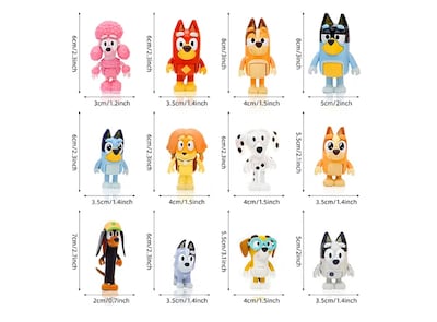 Foto 3 | Figuras Bluey Familia y Amigos Xtellar 12 Piezas