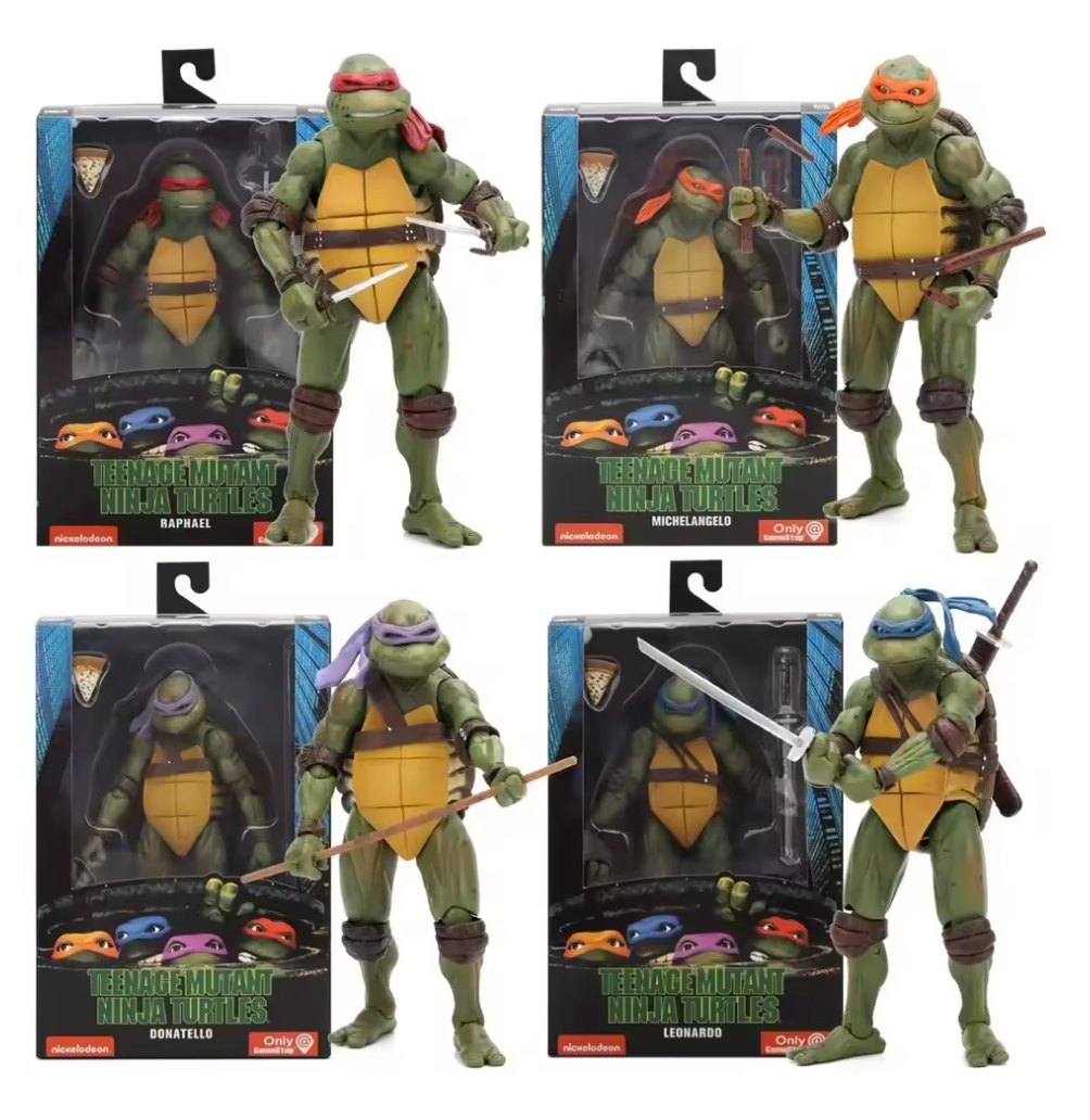 Foto 3 pulgar | Figura De Acción Michelangelo Tortugas Ninja Tmnt Película 1990