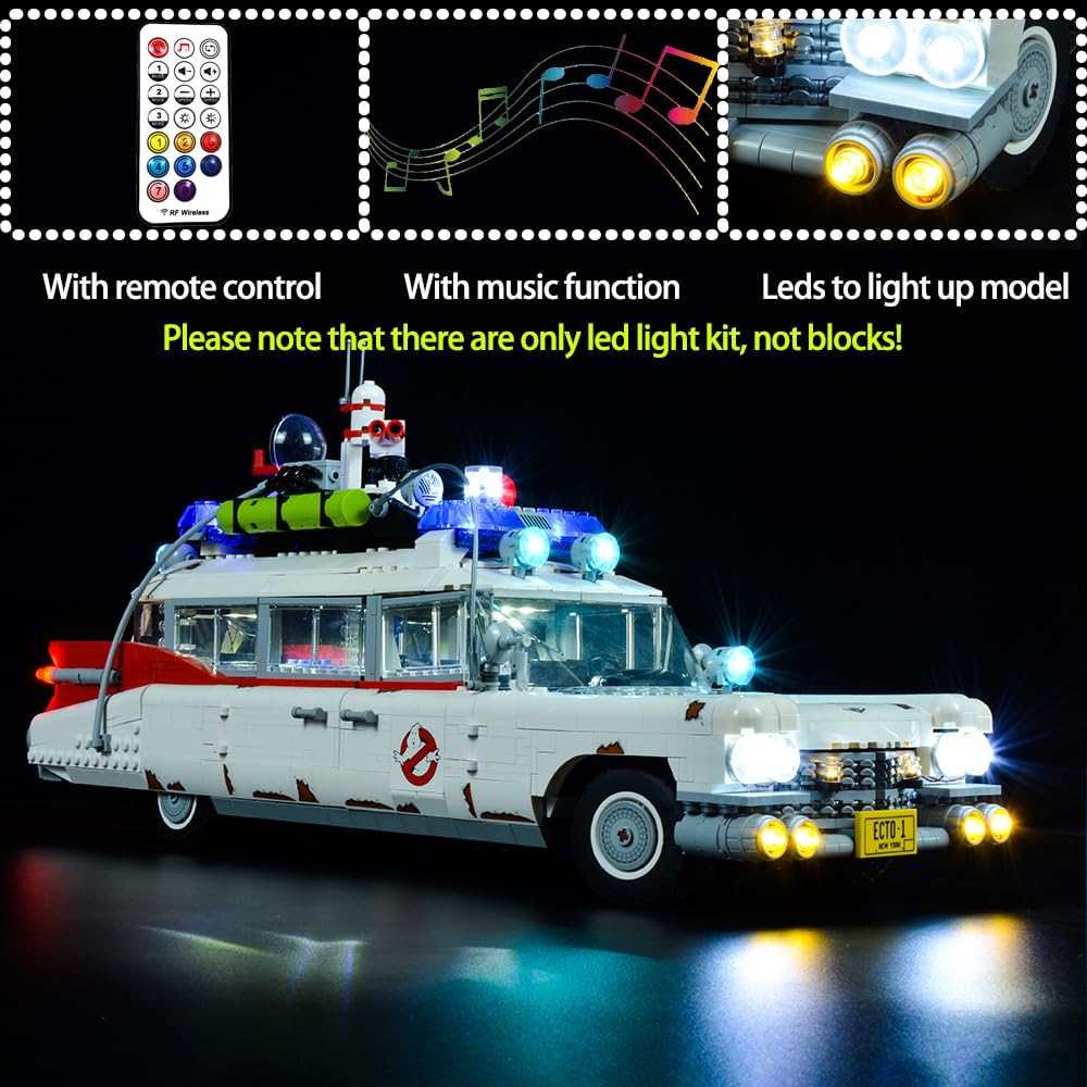 Foto 3 pulgar | Kit De Iluminación Para Lego Ghostbusters Ecto-1 10274 Con Sonido Rc - Venta Internacional.
