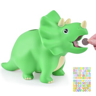 Foto 1 | Hucha Con Forma De Dinosaurio Pjdrllc De Plástico Irrompible Para Niños - Venta Internacional.