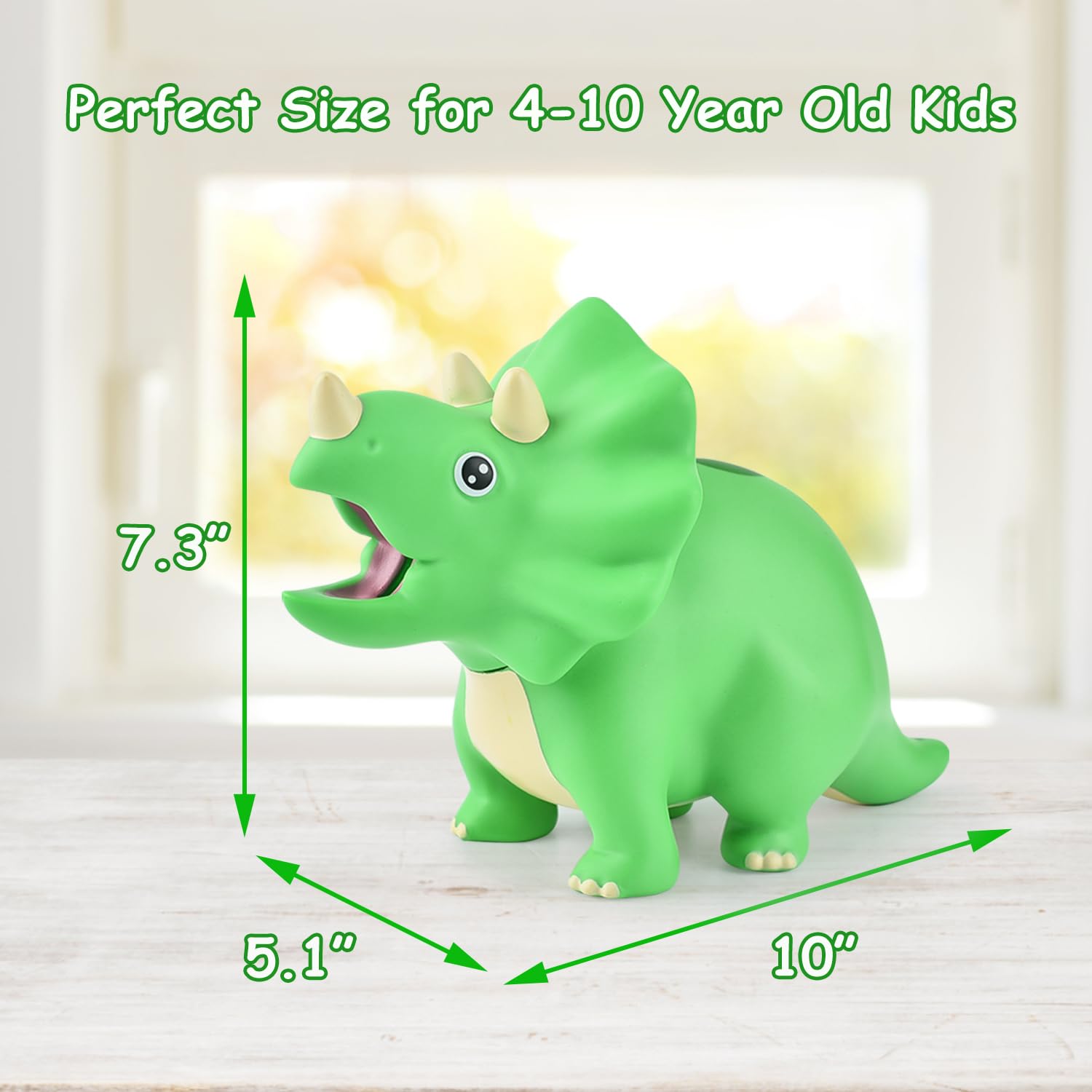 Foto 5 pulgar | Hucha Con Forma De Dinosaurio Pjdrllc De Plástico Irrompible Para Niños - Venta Internacional.