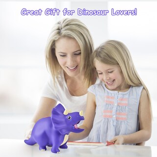 Foto 3 | Hucha Con Forma De Dinosaurio Pjdrllc De Plástico Irrompible Para Niños - Venta Internacional.