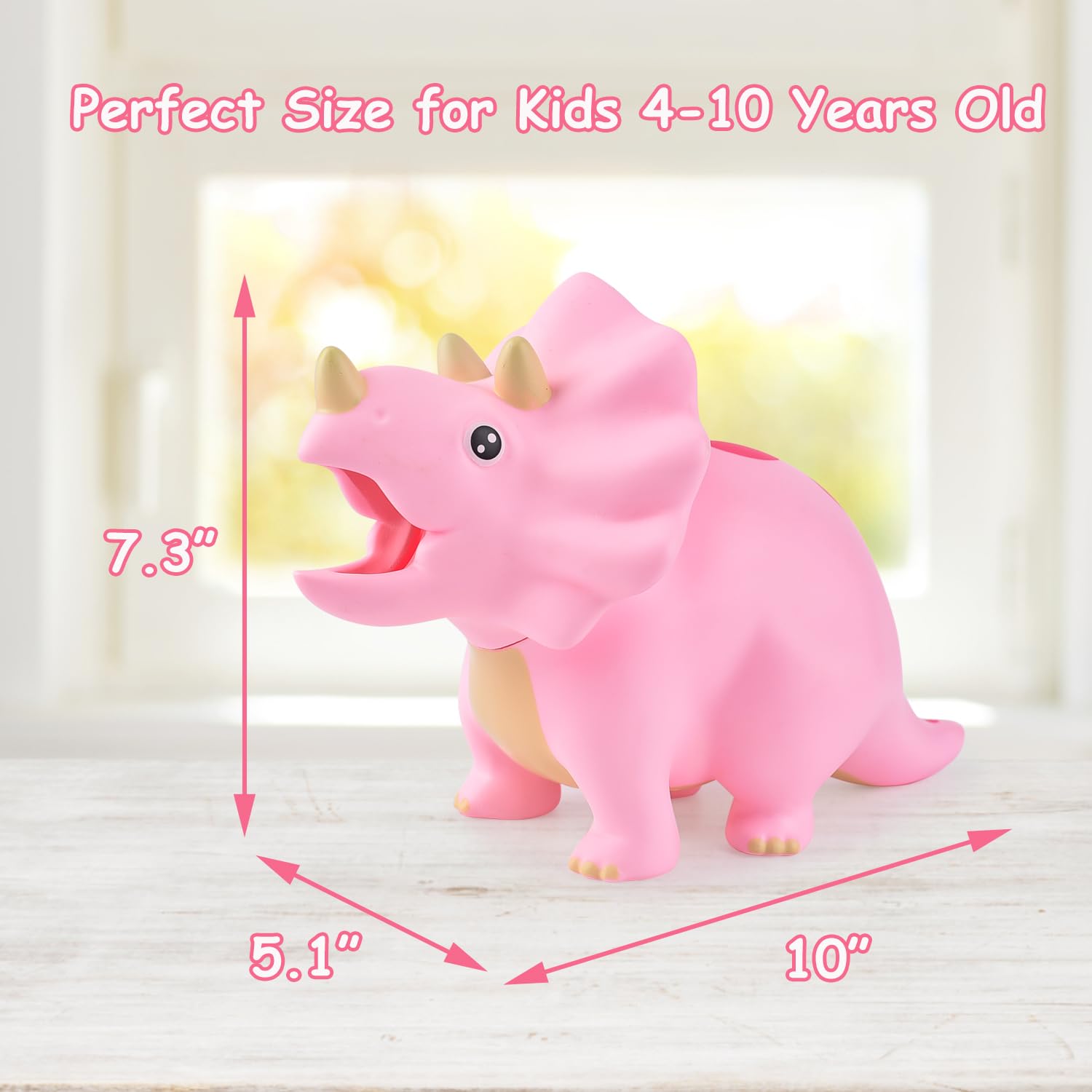 Foto 5 pulgar | Hucha Con Forma De Dinosaurio Pjdrllc De Plástico Irrompible Para Niños - Venta Internacional.