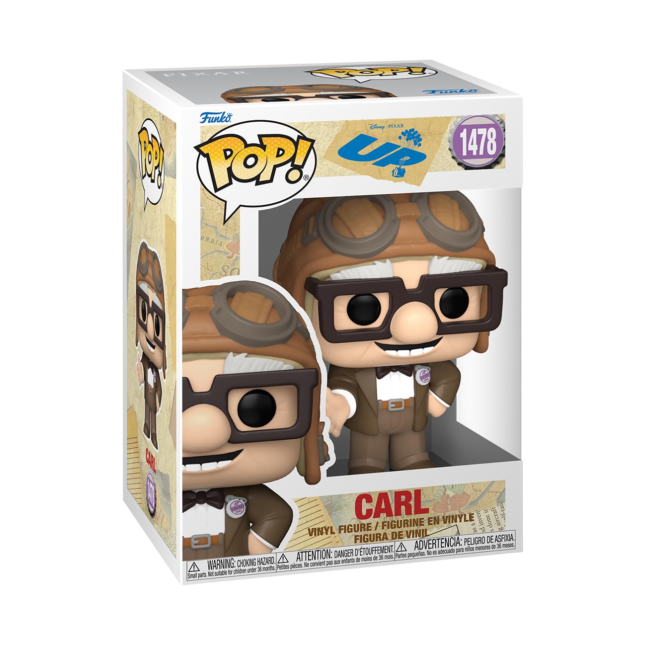 Foto 2 pulgar | ¡funko Pop! Figura De Vinilo De Disney Pixar Up Carl, 10 Cm - Venta Internacional.