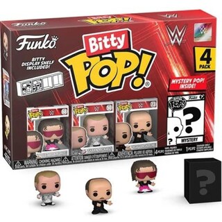 Foto 2 | Paquete De 4 Minijuguetes Coleccionables Funko Bitty Pop! Wwe Con Funda - Venta Internacional.