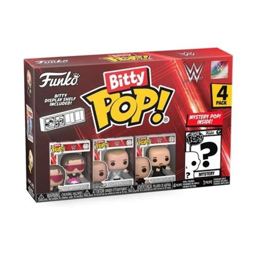 Foto 8 pulgar | Paquete De 4 Minijuguetes Coleccionables Funko Bitty Pop! Wwe Con Funda - Venta Internacional.