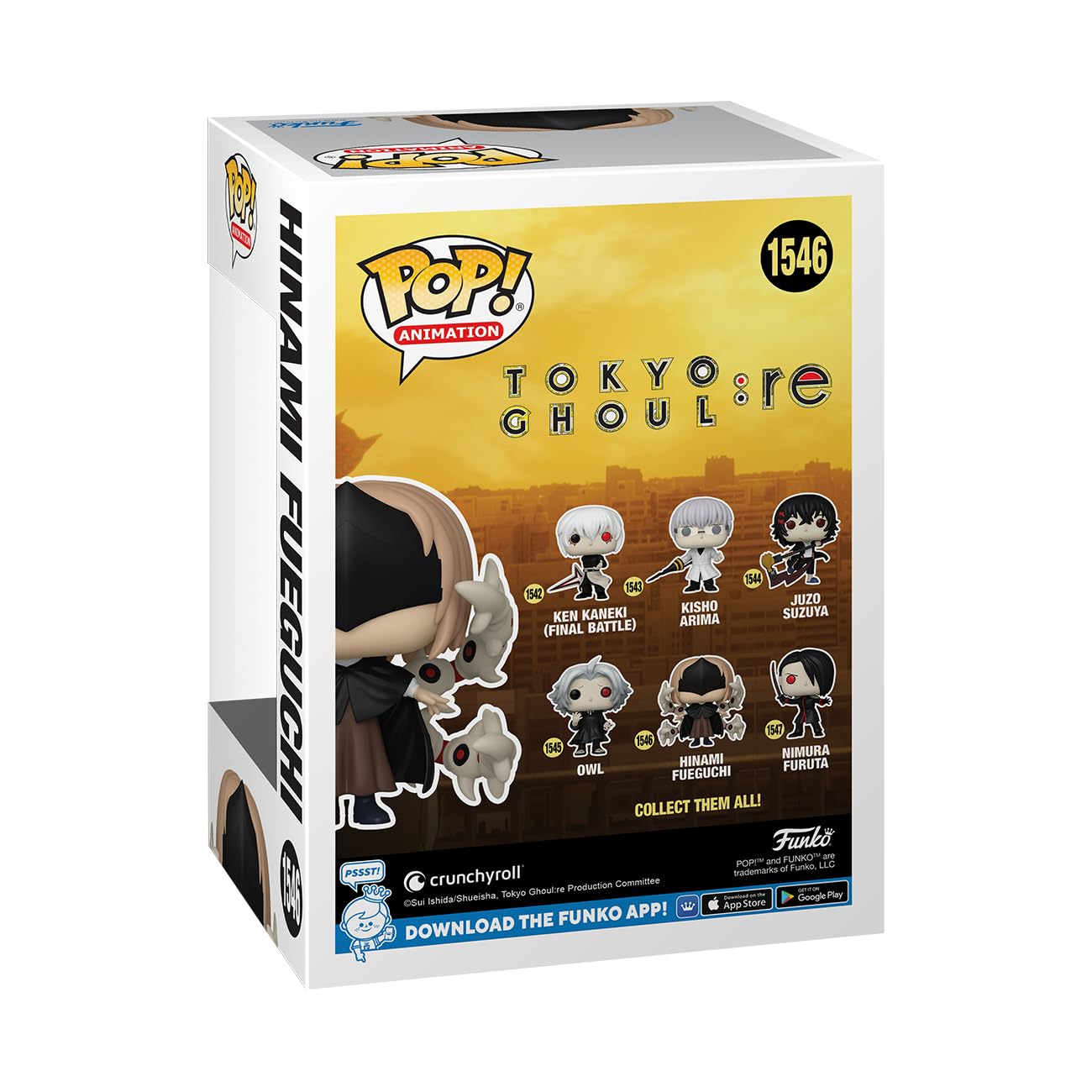 Foto 4 pulgar | Figura De Acción Funko Pop! Animación: Tokyo Ghoul:re Hinami - Venta Internacional.