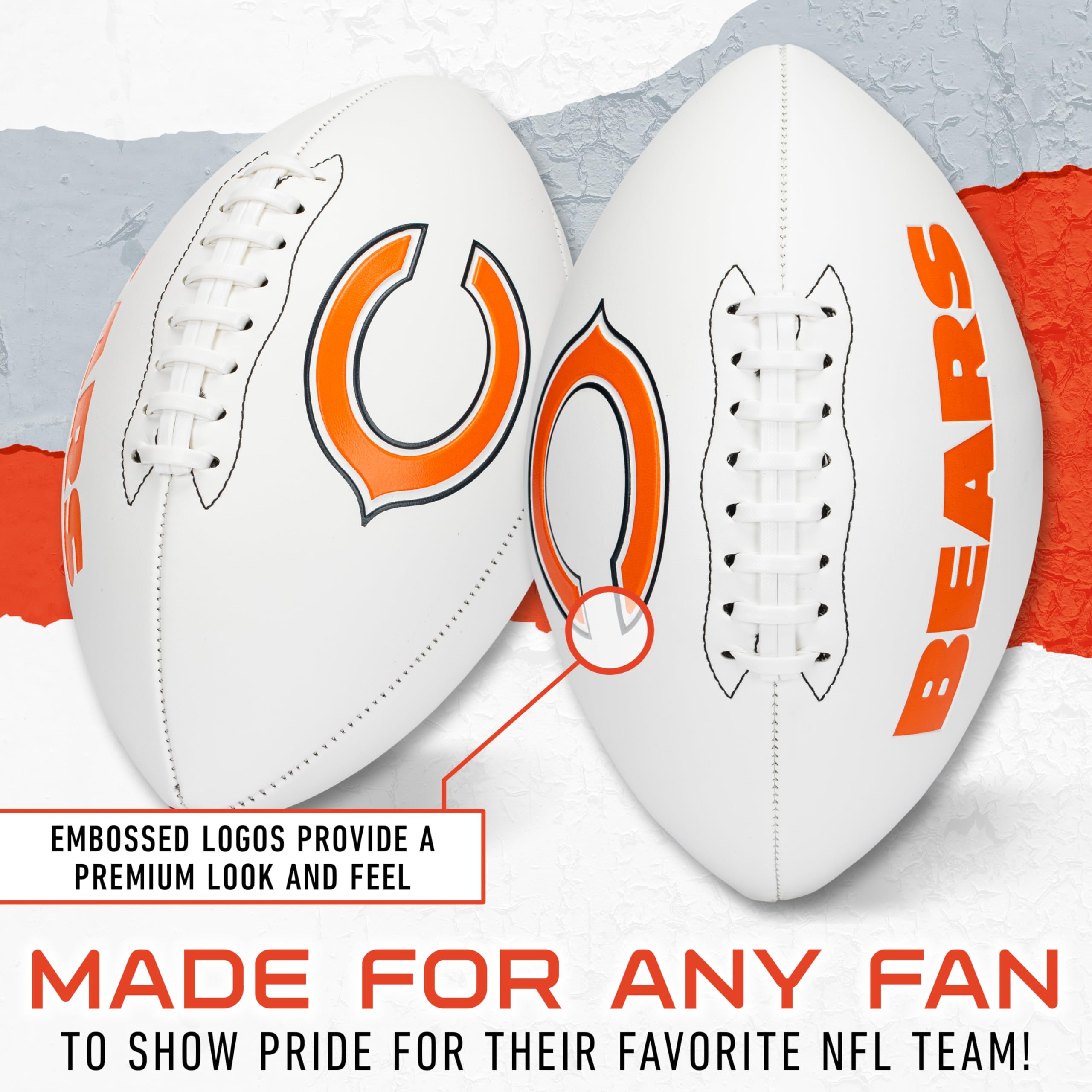 Foto 3 | Autógrafo De Football Franklin Sports Nfl Chicago Bears - Venta Internacional.