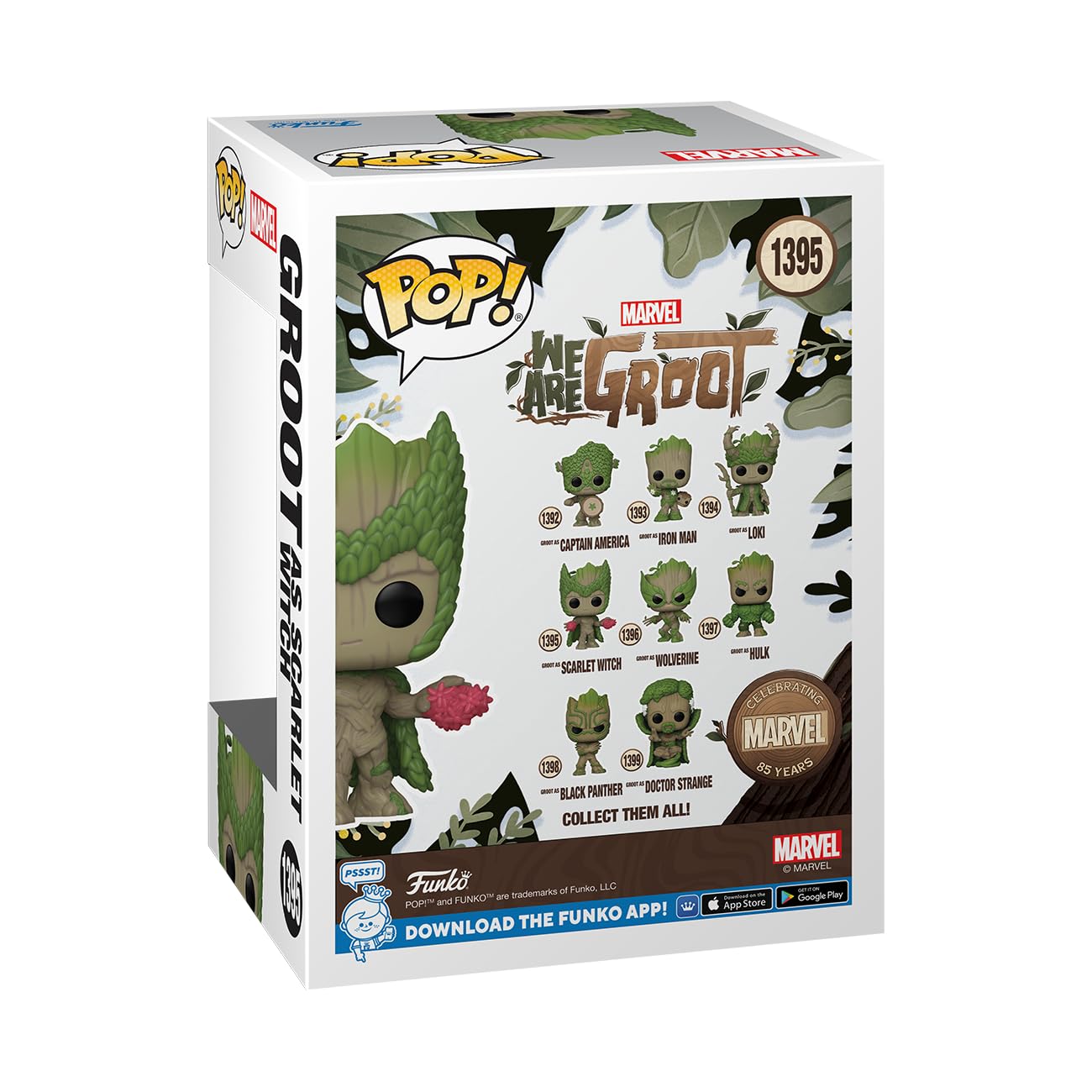 Foto 4 pulgar | ¡funko Pop! 85 Aniversario De Marvel ¡somos Groot Groot Como Scarlet Witch - Venta Internacional.