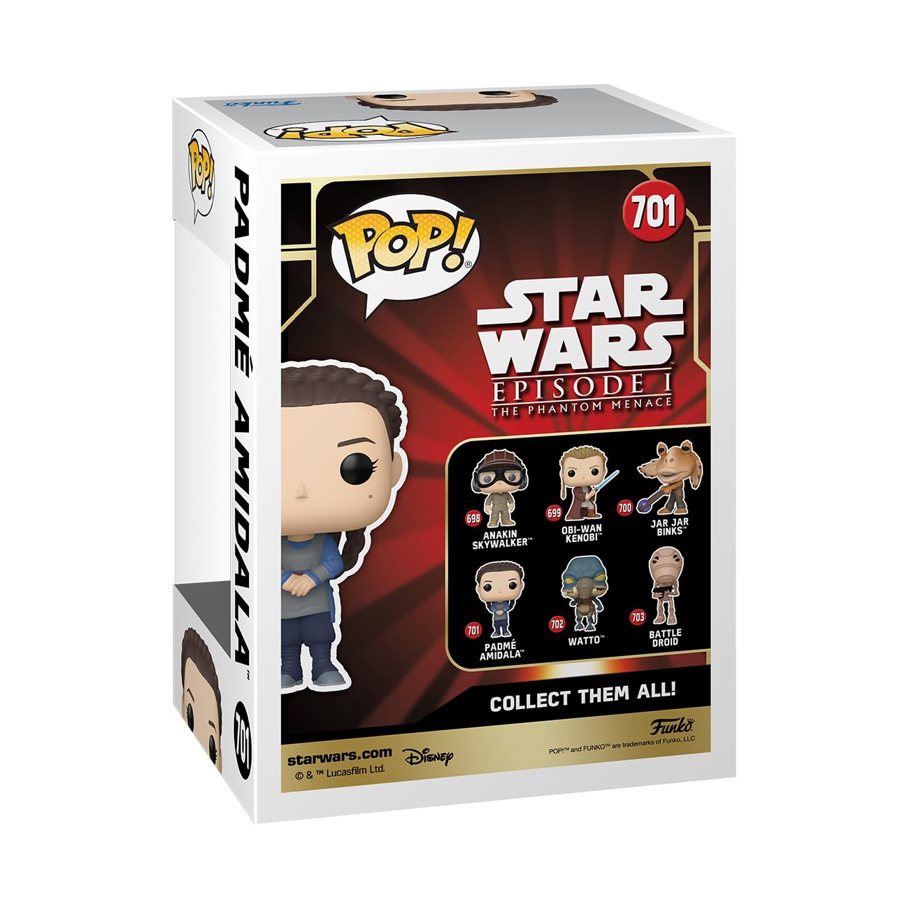 Foto 4 pulgar | ¡funko Pop! Figura De Padme Amidala Por El 25 Aniversario De Star Wars - Venta Internacional.