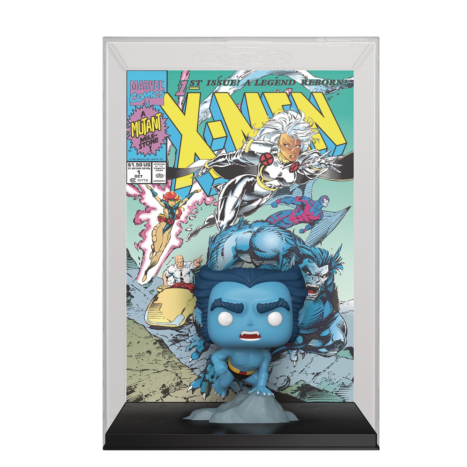 Foto 2 | Figura De Vinilo Funko Pop! Portada De Cómic Marvel X-men #1 Beast - Venta Internacional.