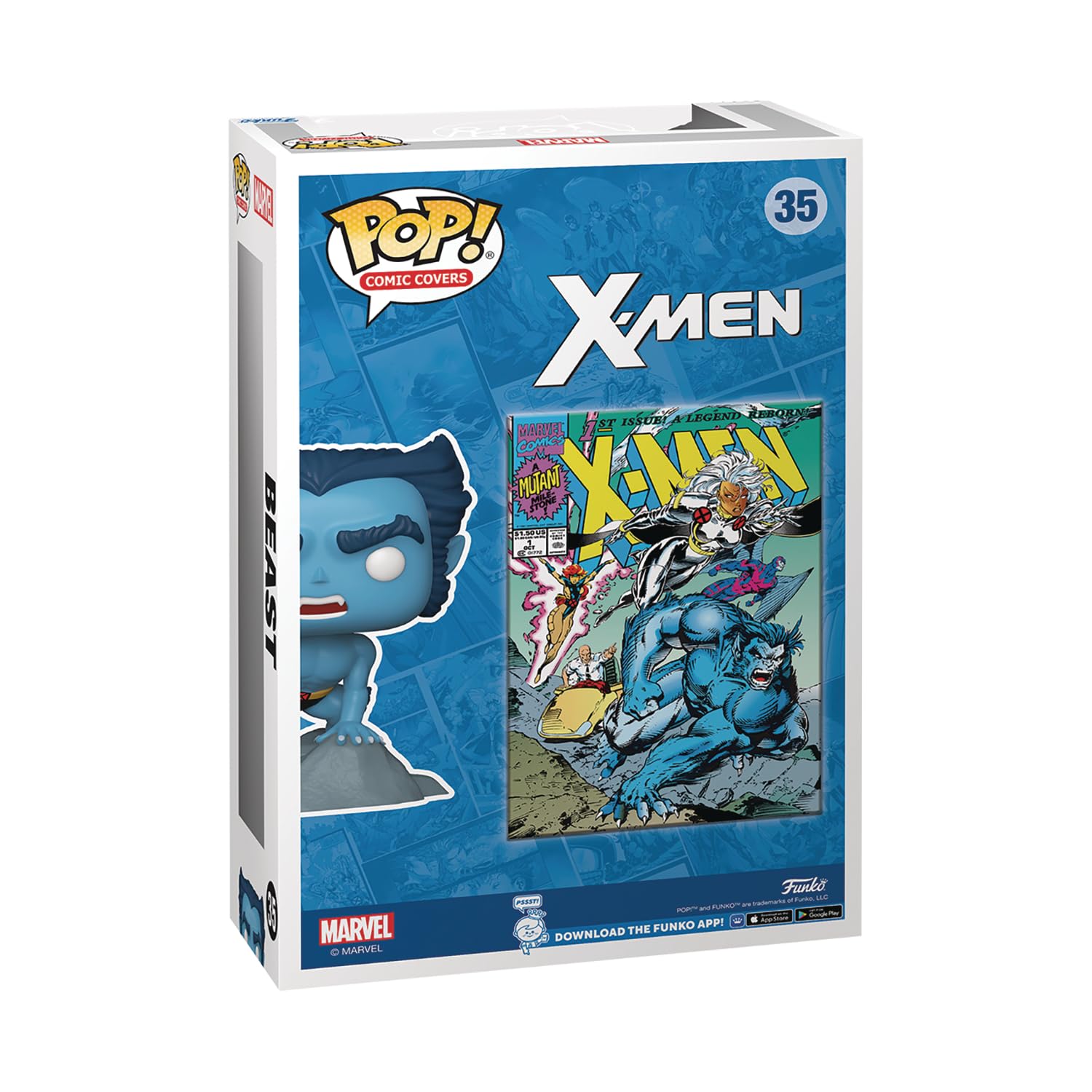 Foto 4 pulgar | Figura De Vinilo Funko Pop! Portada De Cómic Marvel X-men #1 Beast - Venta Internacional.