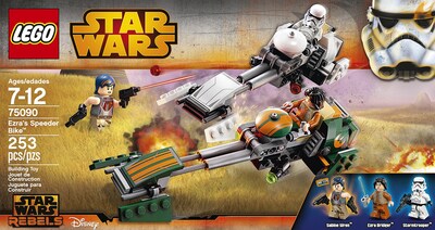 Foto 2 | Bicicleta Lego Star Wars Ezra's Speeder De Juguete Con Imperial Speeder - Venta Internacional.