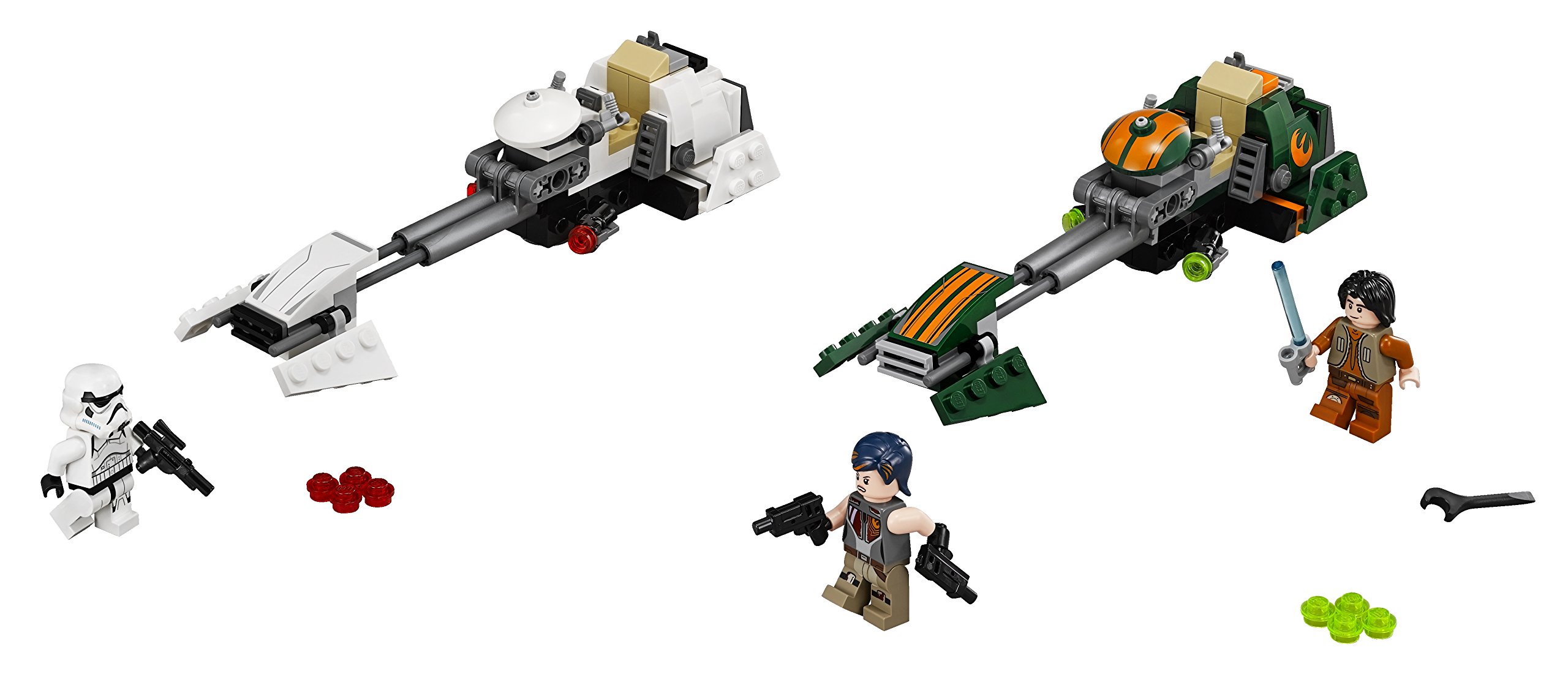 Foto 5 pulgar | Bicicleta Lego Star Wars Ezra's Speeder De Juguete Con Imperial Speeder - Venta Internacional.